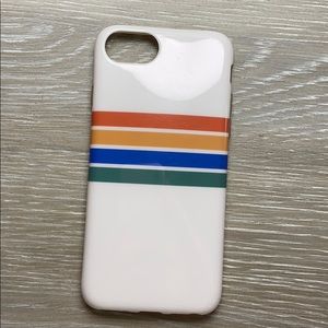 iPhone 8 multicolor striped phone case